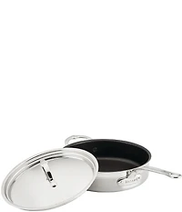 Hestan Professional Clad Stainless Steel TITUM Nonstick Saute Pan with Lid, 3.5-Quart