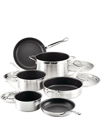 Hestan Professional Clad Stainless Steel TITUM Nonstick Ultimate 10-Piece Cookware Set