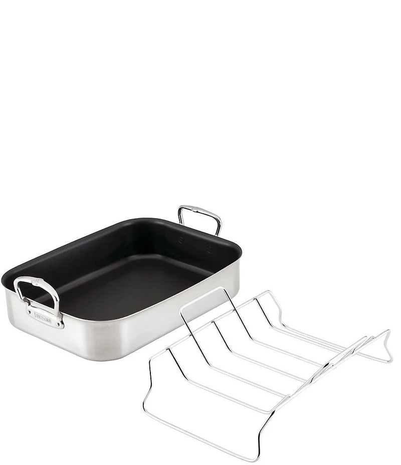 Hestan Provisions Classic Clad Nonstick Roaster with Rack
