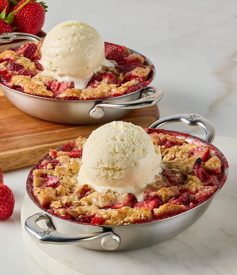 Hestan Provisions Set of 2, Stainless Steel 13-oz Oval Au Gratin, Small