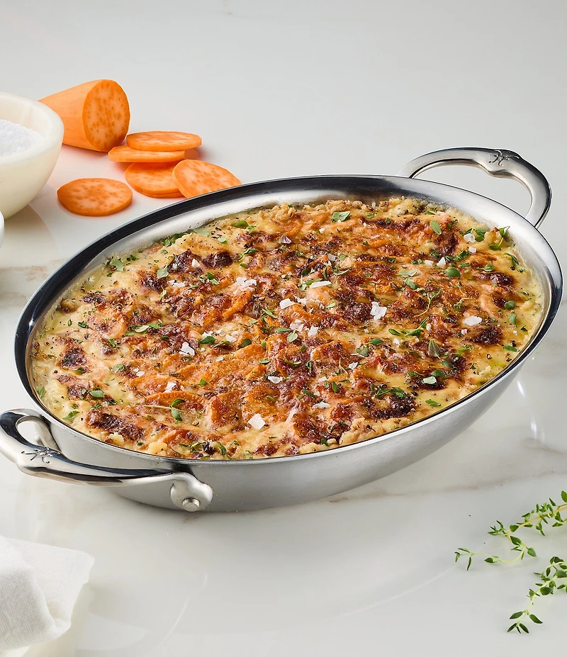 Hestan Provisions Stainless Steel 64-oz Oval Au Gratin - Medium