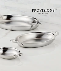 Hestan Provisions Stainless Steel 64-oz Oval Au Gratin - Medium