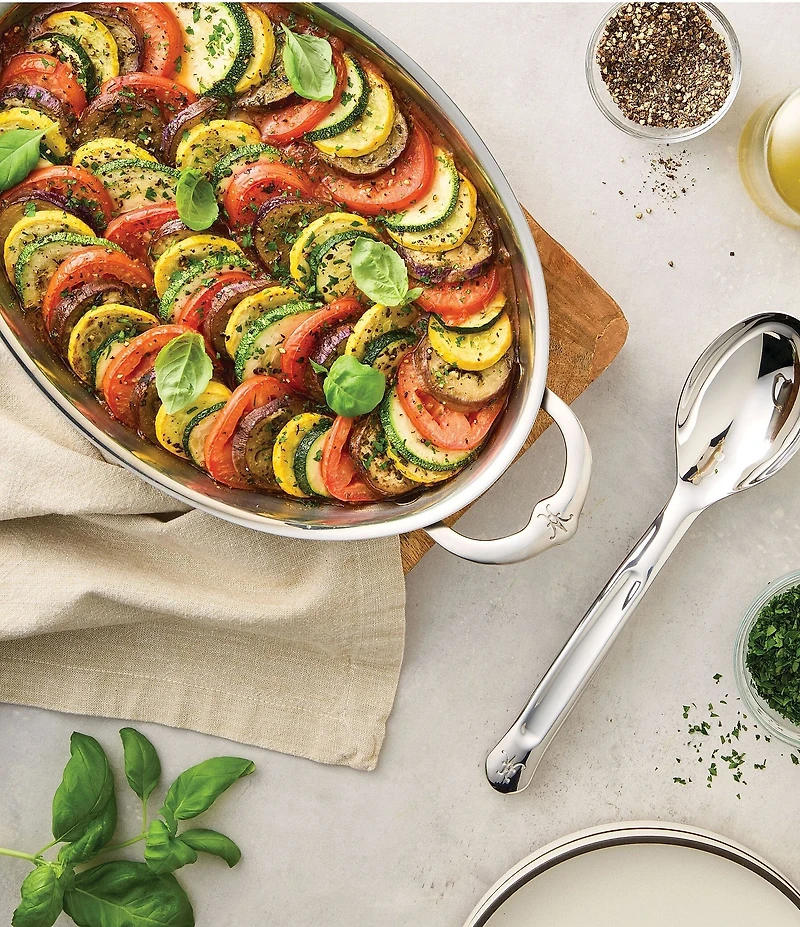 Hestan Provisions Stainless Steel Oval Clad Au Gratin - Large
