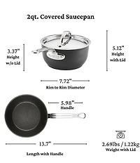 Hestan Titum Fusion™ Collection Nonstick Saucepan with Lid