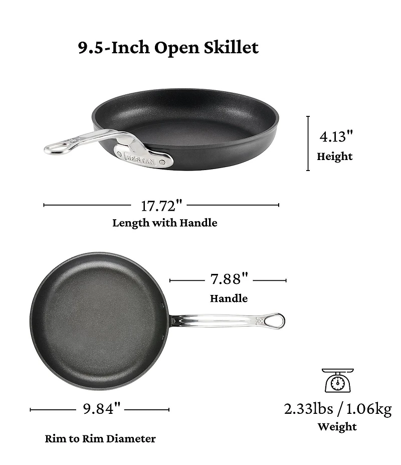 Hestan Titum Fusion™ Collection Nonstick Skillet with Lid, 11-Inch