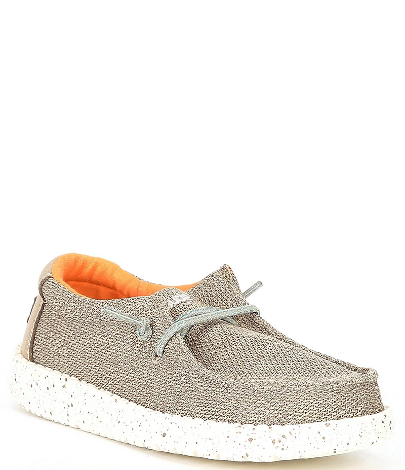 HEYDUDE Kids' Wally Canvas Washable Slip On Sneakers (Youth)