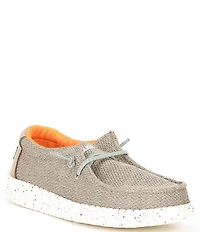 HEYDUDE Kids' Wally Canvas Washable Slip On Sneakers (Youth)
