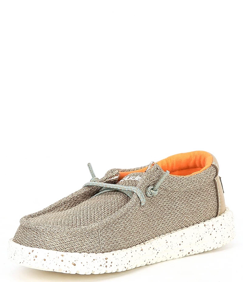 HEYDUDE Kids' Wally Canvas Washable Slip On Sneakers (Youth)
