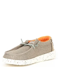 HEYDUDE Kids' Wally Canvas Washable Slip On Sneakers (Youth)