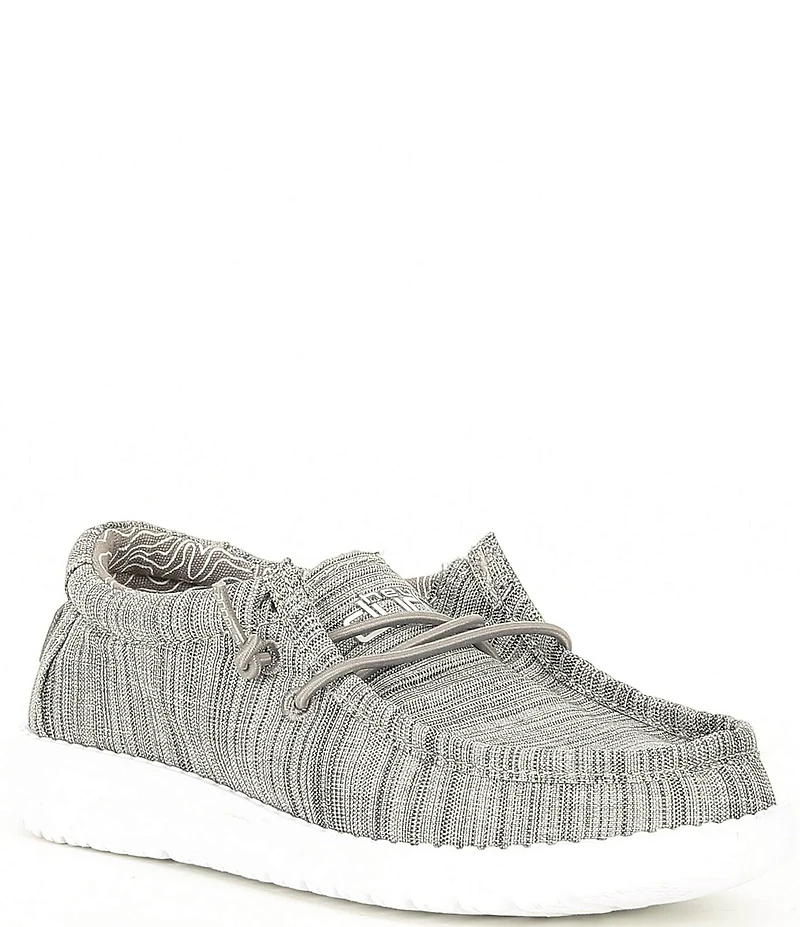 HEYDUDE Boys' Wally Linen Washable Slip On Sneakers (Youth)