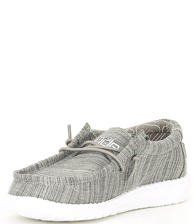 HEYDUDE Boys' Wally Linen Washable Slip On Sneakers (Youth)