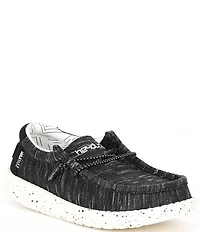 HEYDUDE Boys' Wally Stretch Washable Slip On Sneakers (Toddler)