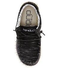 HEYDUDE Boys' Wally Stretch Washable Slip On Sneakers (Toddler)