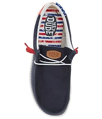 HEY DUDE Men's Wally Americana II Slip-Ons