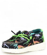 HEYDUDE Boys' Wally Dino Lace Up Slip On Sneakers (Infant)