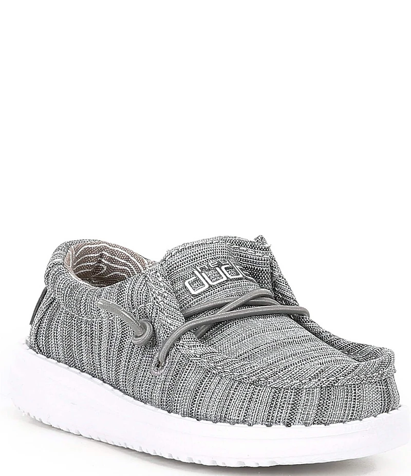 HEYDUDE Boys' Wally Linen Washable Slip On Sneakers (Infant)