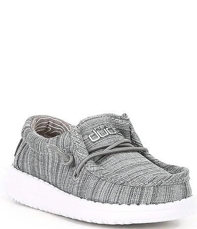 HEYDUDE Boys' Wally Linen Washable Slip On Sneakers (Infant)