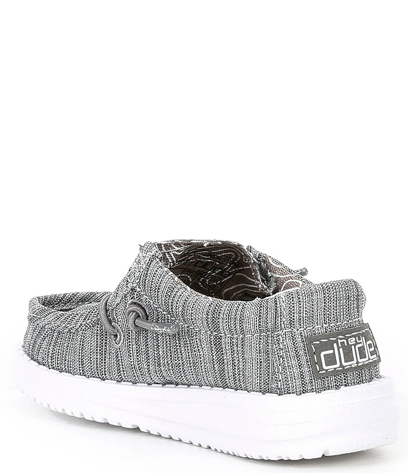 HEYDUDE Boys' Wally Linen Washable Slip On Sneakers (Infant)