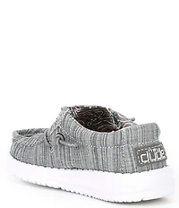 HEYDUDE Boys' Wally Linen Washable Slip On Sneakers (Infant)