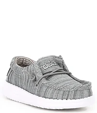 HEYDUDE Boys' Wally Linen Washable Elastic Slip On Sneakers (Toddler)