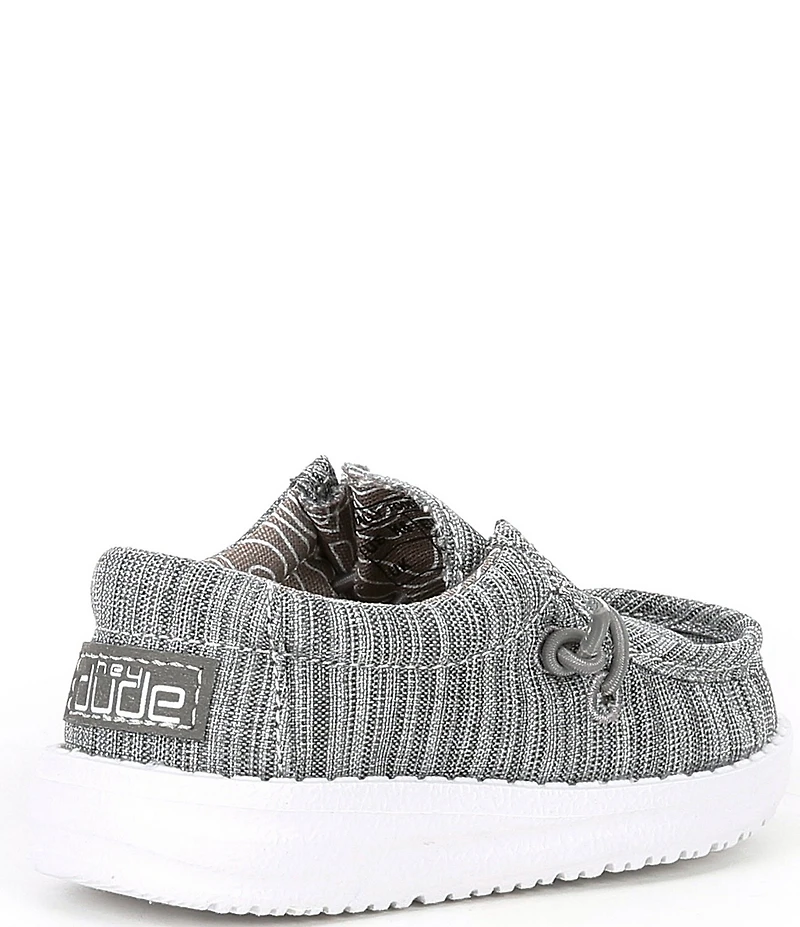 HEYDUDE Boys' Wally Linen Washable Elastic Slip On Sneakers (Toddler)