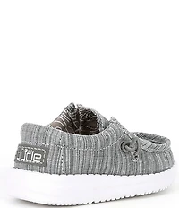 HEYDUDE Boys' Wally Linen Washable Elastic Slip On Sneakers (Toddler)