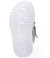 HEYDUDE Boys' Wally Linen Washable Elastic Slip On Sneakers (Toddler)