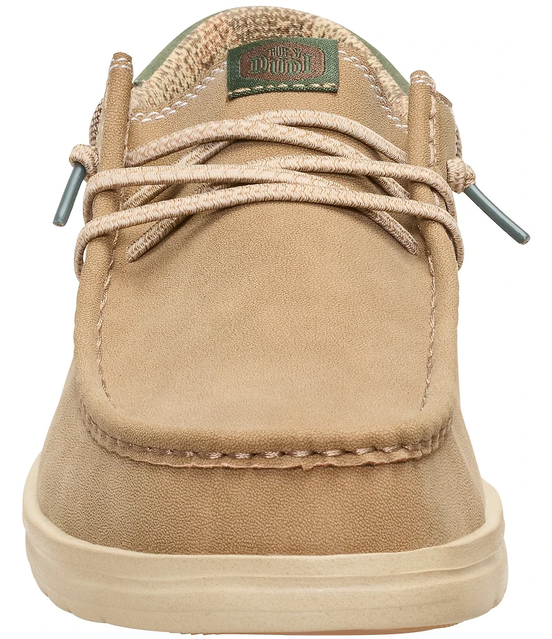 HEYDUDE Men's Paul Suede Elastic Lace Slip On Mocs