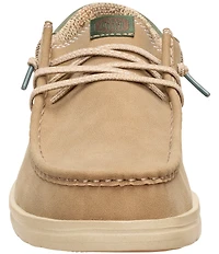 HEYDUDE Men's Paul Suede Elastic Lace Slip On Mocs