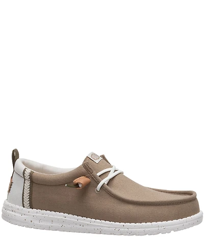 HEYDUDE Men's Wally Craft Linen Slip On Sneakers