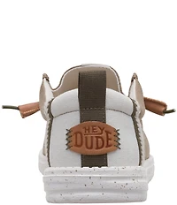 HEYDUDE Men's Wally Craft Linen Slip On Sneakers