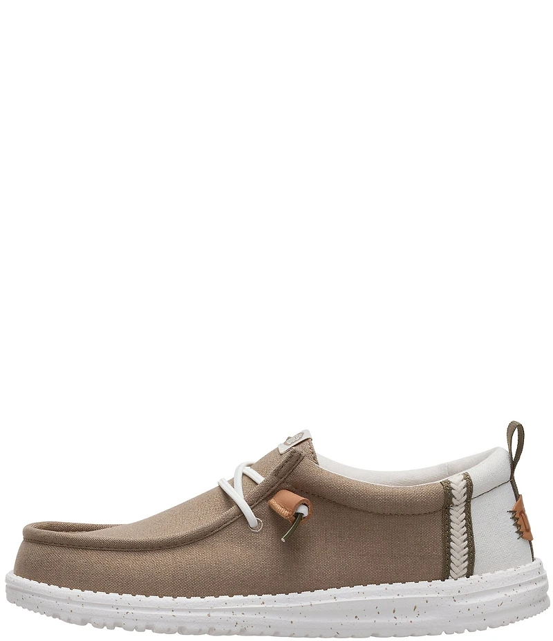 HEYDUDE Men's Wally Craft Linen Slip On Sneakers