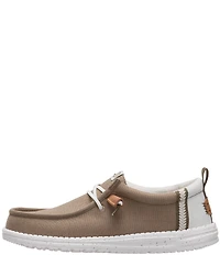 HEYDUDE Men's Wally Craft Linen Slip On Sneakers