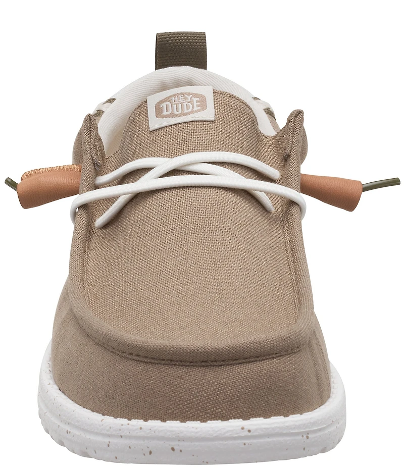 HEYDUDE Men's Wally Craft Linen Slip On Sneakers