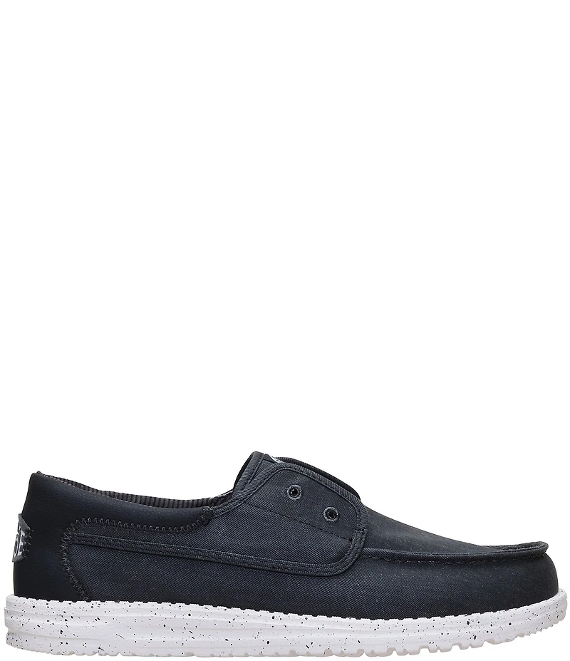 HEYDUDE Men's Wally Cru Stretch Canvas Slip Ons