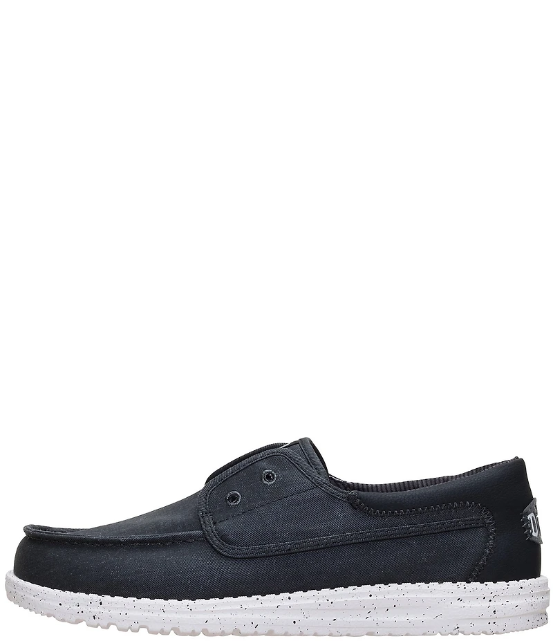 HEYDUDE Men's Wally Cru Stretch Canvas Slip Ons
