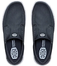 HEYDUDE Men's Wally Cru Stretch Canvas Slip Ons