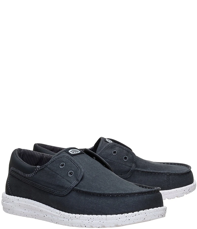 HEYDUDE Men's Wally Cru Stretch Canvas Slip Ons