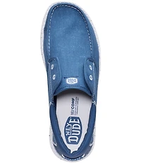 HEYDUDE Men's Wally Cru Stretch Canvas Slip Ons