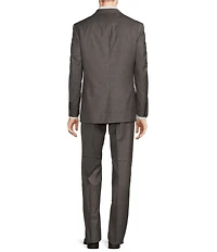 Hickey Freeman Classic Fit Double Pleated Solid 2-Piece Suit