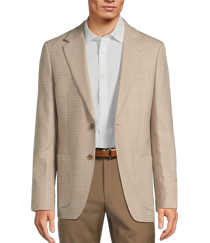 Hickey Freeman Classic Fit Fancy Houndstooth Sport Coat