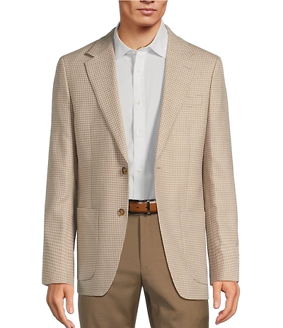 Hickey Freeman Classic Fit Fancy Houndstooth Sport Coat