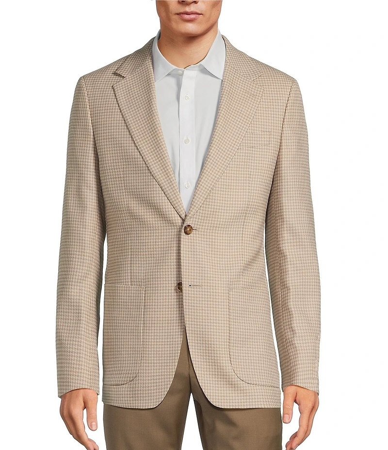 Hickey Freeman Classic Fit Fancy Houndstooth Sport Coat