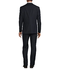 Hickey Freeman Classic Fit Flat Front Check Pattern 2-Piece Suit