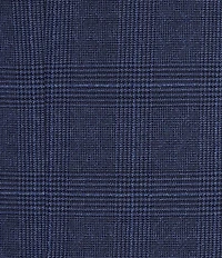 Hickey Freeman Classic Fit Flat Front Plaid 2 Piece Suit