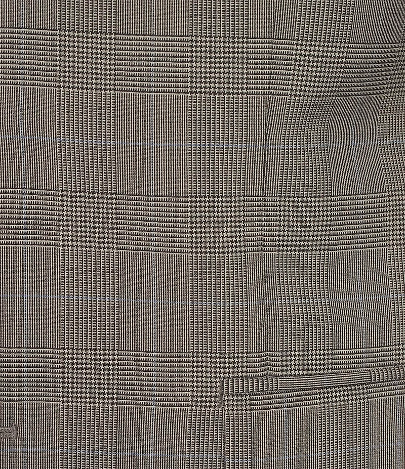 Hickey Freeman Classic Fit Flat Front Subtle Plaid 2 Piece Suit