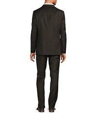 Hickey Freeman Classic Fit Flat Front Plaid Pattern 2-Piece Suit