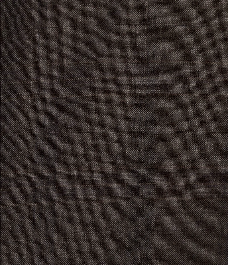 Hickey Freeman Classic Fit Flat Front Plaid Pattern 2-Piece Suit