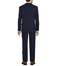 Hickey Freeman Classic Fit Flat Front Plaid Pattern 2-Piece Suit