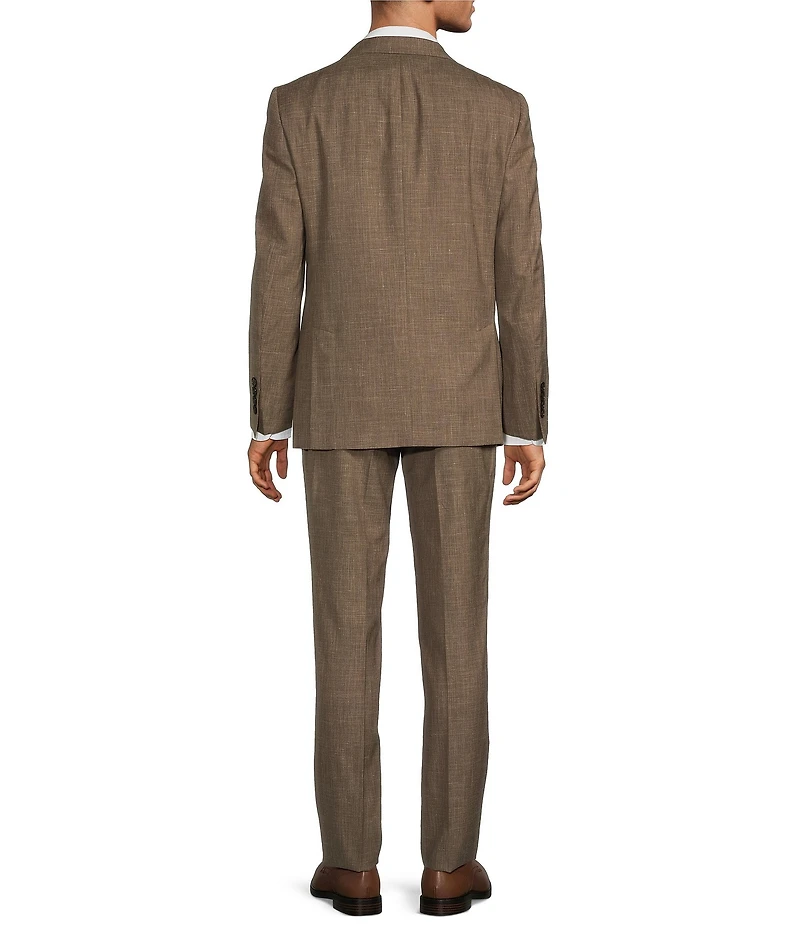 Hickey Freeman Classic Fit Flat Front Solid Pattern 2-Piece Wool Blend Suit